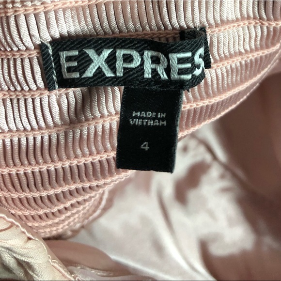 Express Pink Blush Colored Sweetheart Style Dress-size 4- Like New! - Picture 8 of 9